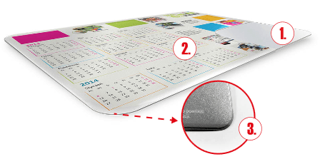 promotional mats - counter mats  - calendar mats