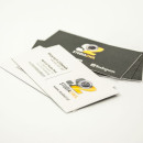 Business cards with selective lacquer - designed and produced by 12m